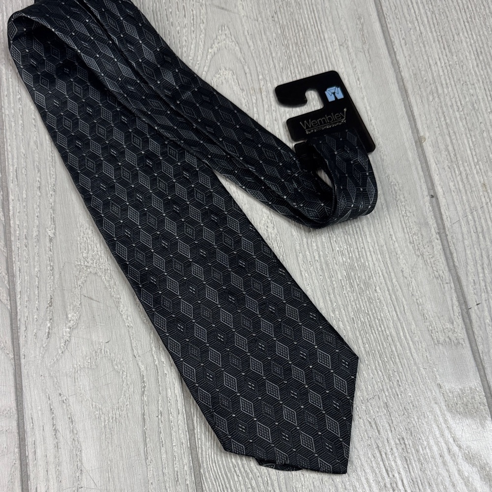 Feraud, Louis Feraud 100% Silk Tie, Men’s tie, Dark gray